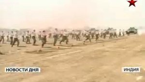 Учения русских и индийских десантников-Индра 2013