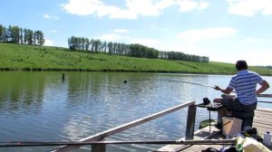 Рыбалка №2. Ловля карпа и плотвы на штекер. Пруд в с. Семидесятное. "Вымученный карп".