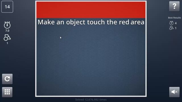 Brain It On Level 14 Solution - Make an object touch the red area {3 Stars} смотреть онлайн