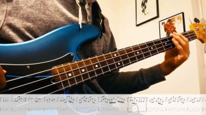 Deep Purple - Wasted Sunsets [Bass Cover] / with Bass Tabs