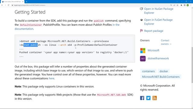 Built-in Container Support For The .NET SDK | من مايكروسوفت Dockerfile بدون كتابة | Docker شرح смотреть онлайн