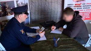 Работа мобильного пункта по набору на контрактную службу