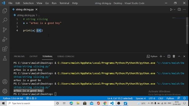 String Slicing | Negative Indexing | Slicing with Skip Value | Python Tutorial in Hindi