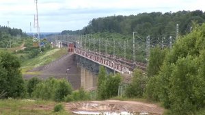 [RZD] Night trains. Verebyinkskiy bridge / ПДС на ГХ, Веребьинский мост.