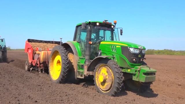 Работа навигационного оборудования Raven для посадки картофеля в Брянской области смотреть онлайн