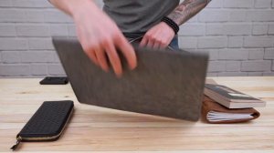 Обзор деловой кожаной мужской сумки Vintage 14794