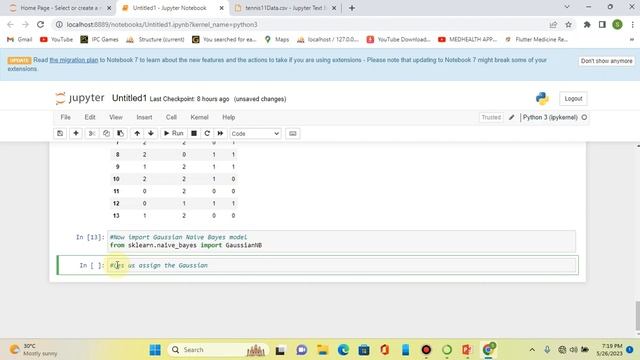 Naive Bayes classifier machine Learning algorithm2 | Play Tennis example using python |Decision tre смотреть онлайн