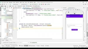 TextInputEditText - Material Design | Regex for phone number validation | Android | Kotlin