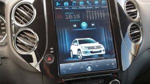Магнитола в стиле Тесла для WV Tiguan