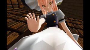 MMD giantess test 6 - Shrunk in the witch's house (Vore Warning)
