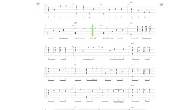 Gipsy Kings - Bamboleo Fingerstyle Tab