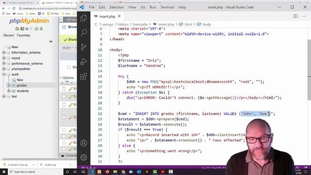 PHP & JavaScript: Module 2, Section 3   PHP Data Objects PDO