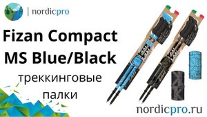 Fizan Compact MS легкие треккинговые палки с баффом в комплекте