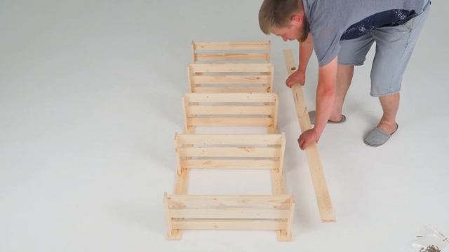 Стеллаж Лесовик деревянный универсальный СД1-160/61/28/4 смотреть онлайн