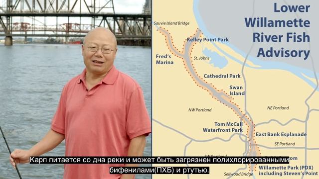 Рыба, которую нельзя есть с нижней части течение реки Уилламетт (Портленд, Орегон) смотреть онлайн