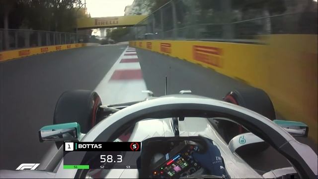 2019 Azerbaijan Grand Prix: Valtteri Bottas' Pole Lap | Pirelli смотреть онлайн