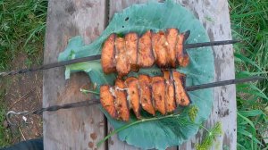 Вкусный шашлык из рыбы, кета, горбуша, новый маринад для шашлыка из красной рыбы