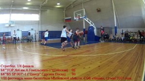 Стритбол. БК "УОР №4 имА.Гомельского-1" (г.Москва) - БК "BS SP 007"-1 (СШ "Центр" г.Сергиев Посад)