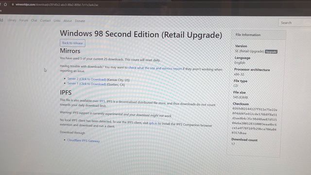 Installing MS-DOS, Windows 98 and running games on the Mini ITX retro computer from 2001 смотреть онлайн
