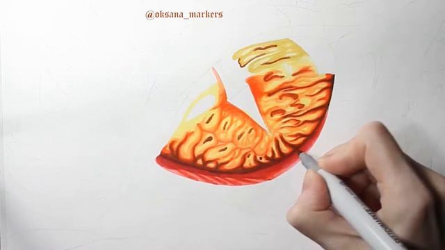 Глаз дракона. Часть 1. Рисунок маркерами.
