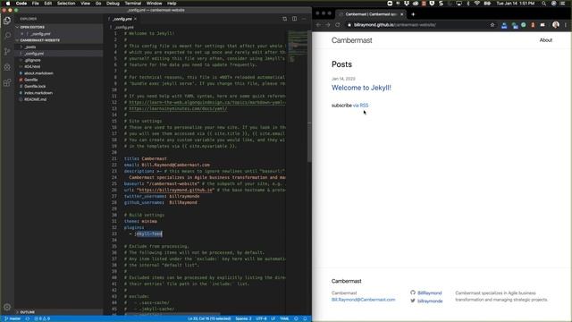 Up and Running with GitHub Pages, Part 4, Jekyll Themes смотреть онлайн