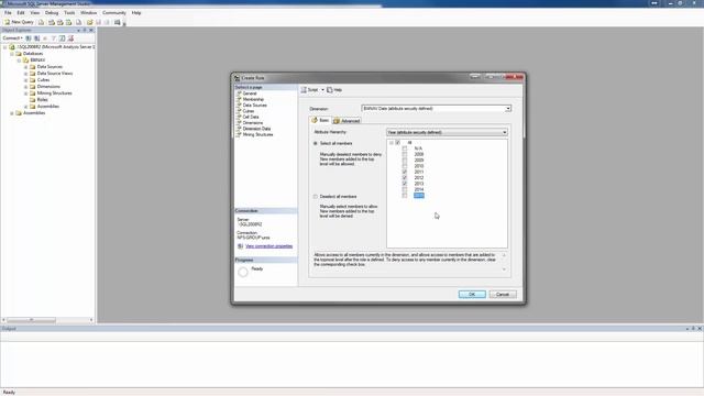 Setting up roles and permissions in Microsoft SQL Server Managment Studio смотреть онлайн