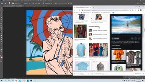 Как использовать маски при рисовании в SAI и Photoshop. Clipping mask и покрас лайна.