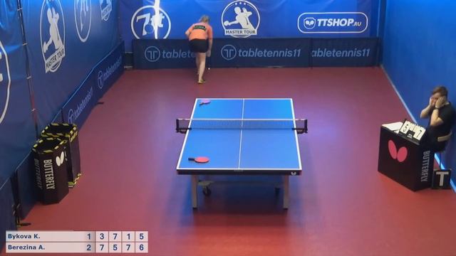 Настольный теннис матч 080820 12 14:50 Быкова Ксения Березина Анастасия смотреть онлайн