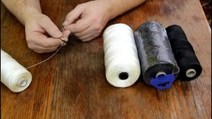 Какую капроновую нить выбрать, белую или чёрную для посадки рыболовных сетей.