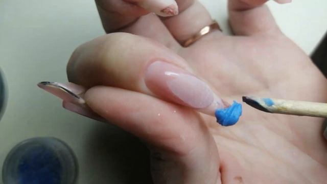 Выкладной френч/Аквариумный френч/Френч полигелем/Коррекция ногтей