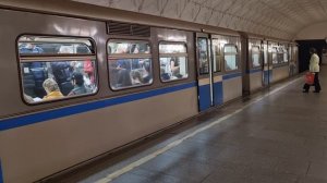 81-740/741.1 "Русич" на станции Спортивная, Сокольническая линия. 22 сентября 2023г.