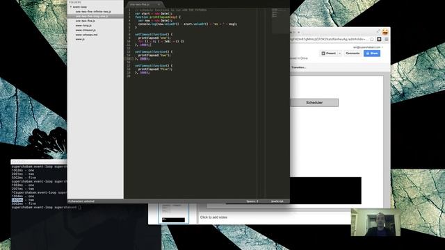 javascript (node.js) event-loop