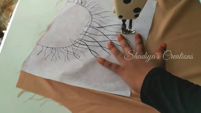 Normal Machine Embroidery With Beads Work Neckline For Kurthis смотреть онлайн