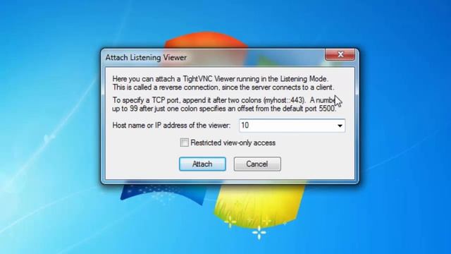 How to attach using TightVNC смотреть онлайн