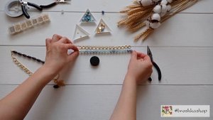 Как сделать бусы на цепочке с натуральными камнями своими руками