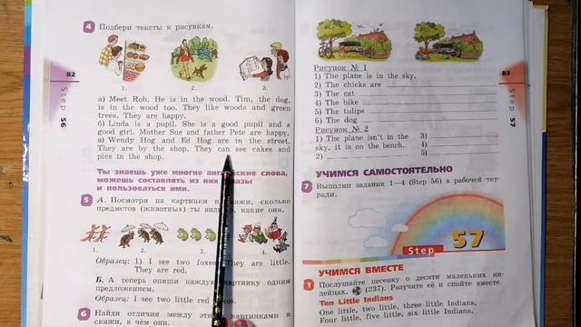 Часть 2/Урок 56/Step 56/_Английский язык 2 класс "Rainbow English 2” О.В.Афанасьева