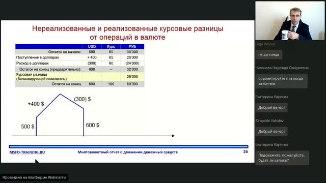 Многовалютный отчет о движении денежных средств смотреть онлайн
