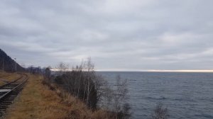 Панорамы озера Байкал и шум его волн в районе КБЖД