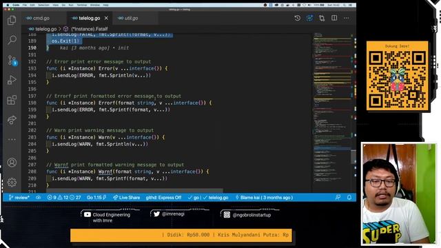 #KodeReview Eps. 2 - Review Kode Telelog & Twitter Bot Menfess смотреть онлайн