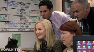 The Office - with a cat (OwlKitty)