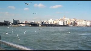 Турция Стамбул. Морской порт и мост ГАЛАТА  / GALATA