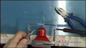 Как поставить струну на яйцерезку.