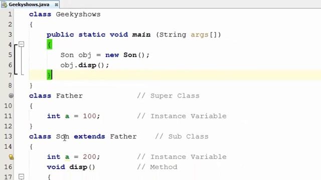 135. How a Subclass can hide variable of super class in Java Programming (Hindi) смотреть онлайн