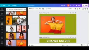 Canva Tutorial | How to Change Clothes Color in Canva