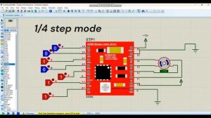 A4988 stepper motor driver in proteus