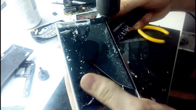 Замена тачскрина на смартфоне iNew V3 часть #1 смотреть онлайн