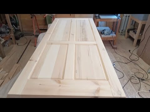 Изготовление филенчатой двери из дерева