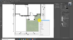 MEMBUAT DENAH BERWARNA DARI AUTOCAD DENGAN MENGGUNAKAN  ADOBE PHOTOSHOP - COLORED FLOOR PLAN -PART