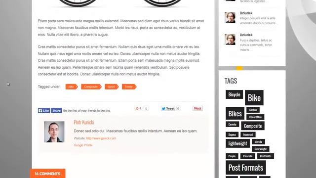 Bike Store WooCommerce WordPress theme