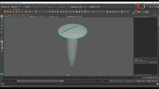 3D screw modeling! how to modeling 3D screw in maya! complex shape modeling! screw modeling